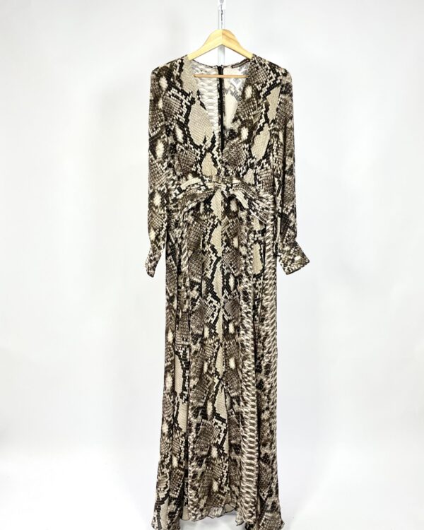 Vestido longo estampa cobra BOBÔ - 40