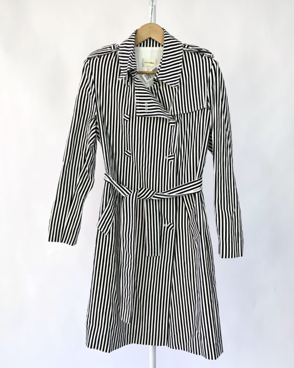 Trench coat listras  LU LIMA - G - VENDIDO SIST OTO