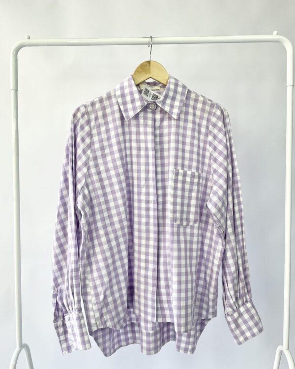 Camisa xadrez lilas ANA FONSECA - M VENDIDO SISTEMA OTO