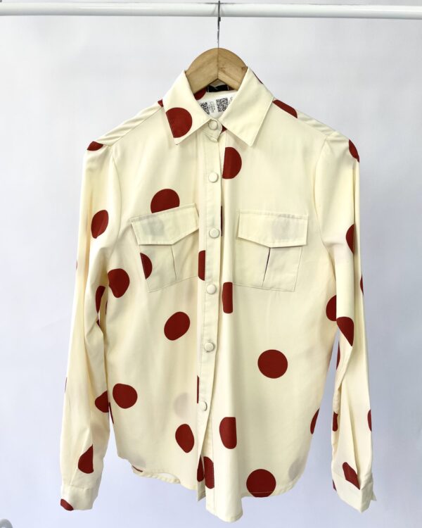 Camisa bege com poás AFGHAN - M - VENDIDO SISTEMA OTO