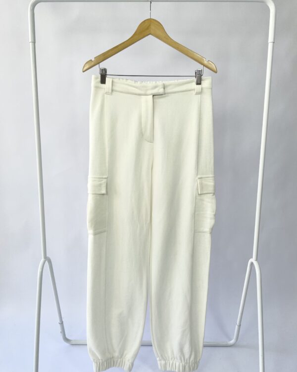 Calça branca moletom com bolsos GARAGE - G - VENDIDO SIST OTO