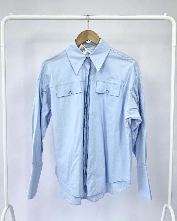 Camisa azul algodão  DIMY - P - VENDIDO SISTEMA OTO