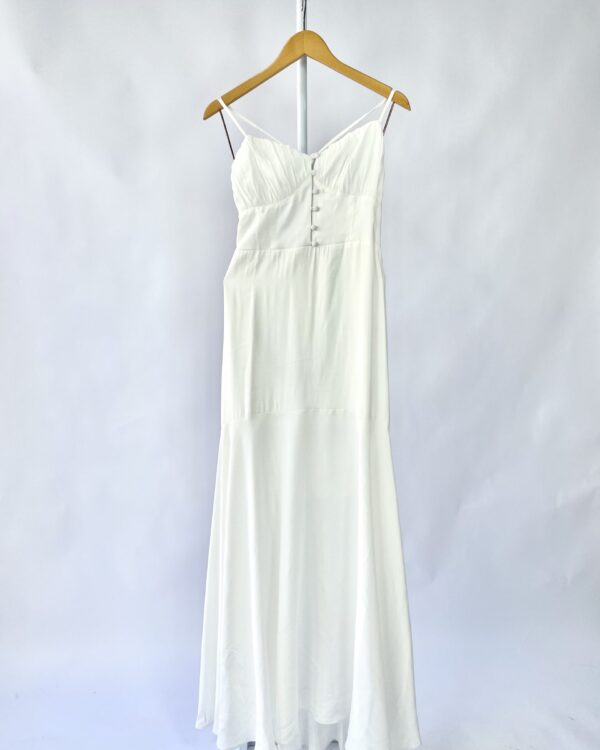 Vestido branco detalhe busto HIT - M - vendido sistema oto