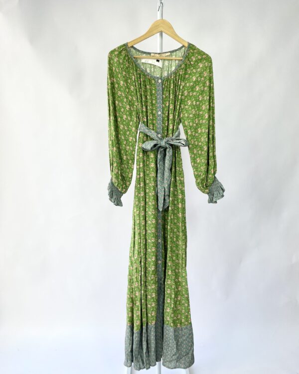 Vestido longo verde com estamp MARIA FILO - M - VENDIDO SIST OTO