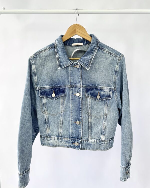 Jaqueta jeans curta DOCE TRAMA - G - VENDIDO SISTEMA OTO