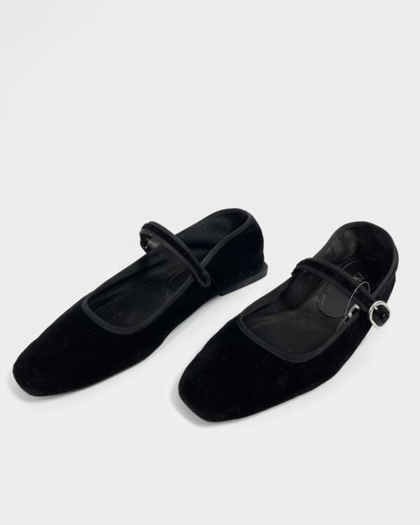 Sapatilha preta de veludo ZARA - 37