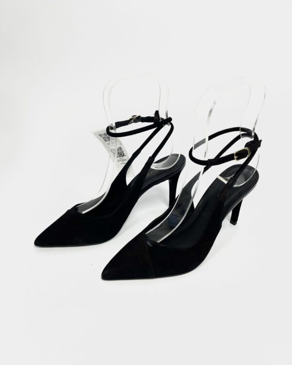 Sandalia preta de salto fino AREZZO - 35 - VENDIDO SISTEMA OTTO