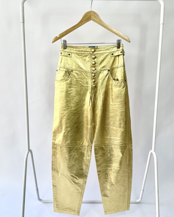 Calça couro botoes metalizada  CRUISE - 38 - VENDIDO SISTEMA OTO