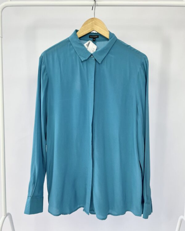 Camisa seda azul LE LIS BLANC - 44 - VENDIDO SISTEMA OTTO