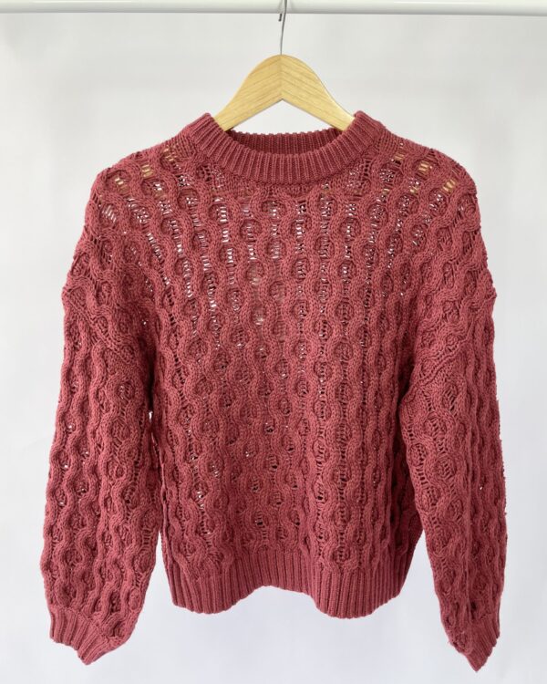Cradigan bordo tricot SHOULDER - PP *nunca usado* - VENDIDO SISTEMA OTO