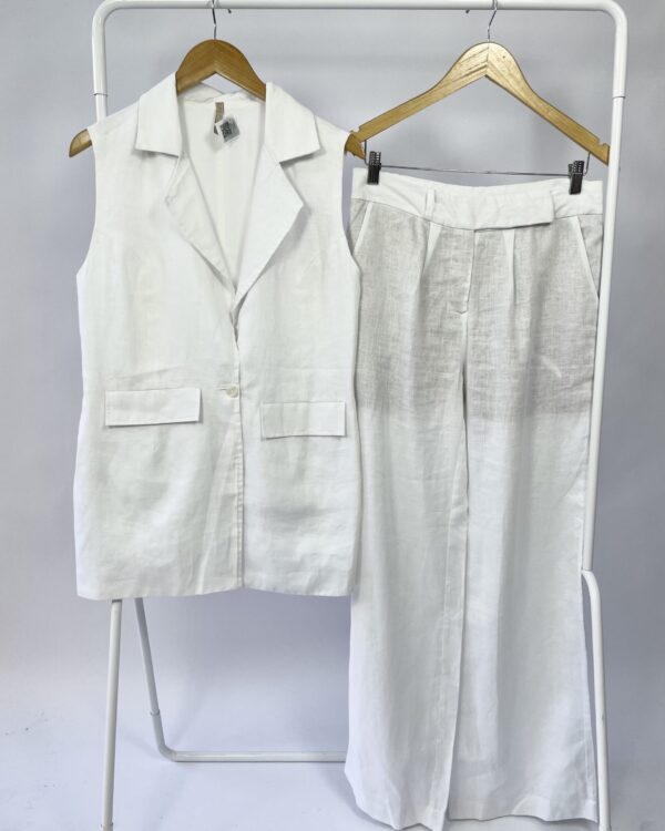 Conjunto branco linho RAYO - P - VENDIDO SISTEMA OTO
