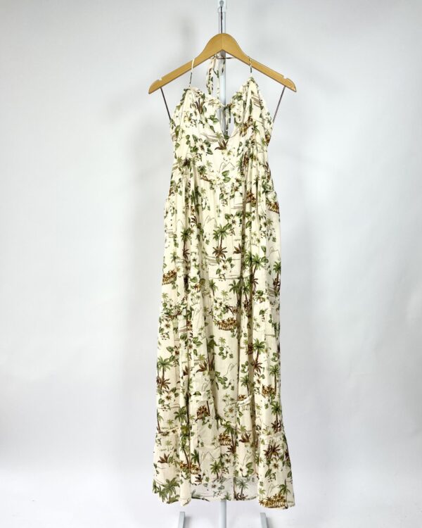 Vestido com alças rosa claro com estampa ANIMALE - 38 - VENDIDO SISTEMA OTO