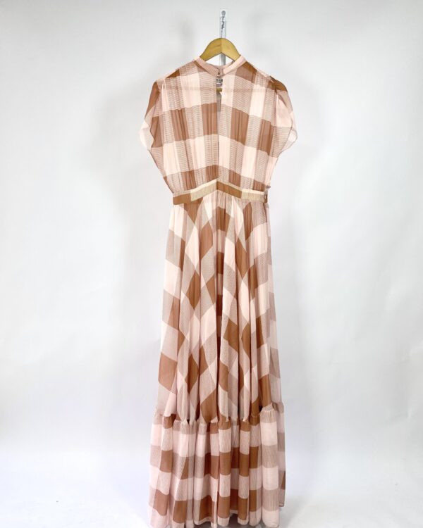 Vestido com top marrom e rosa AGILITÁ - 36 - VENDIDO SISTEMA OTO