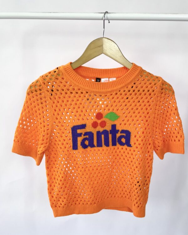 Blusa de tricot laranja fanta DIVIDED - P - VENDIDO SISTEMA OTO