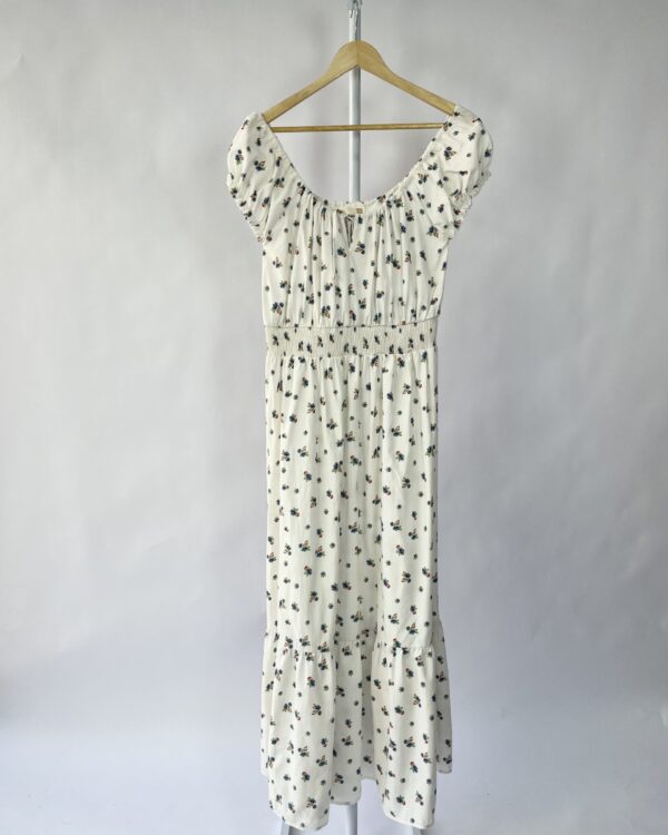 Vestido algodão branco com estampa florida POOL - M - VENDIDO SISTEMA OTO