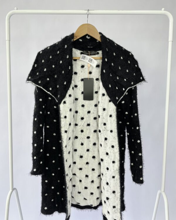 Cardigan plush  p&b com póas MARIA FILÓ - M *nunca usado*