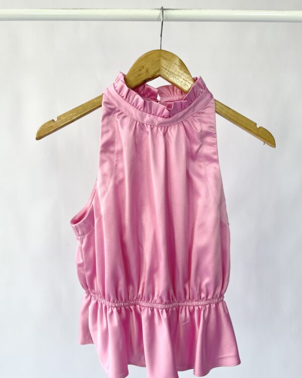 Blusa rosa cava abertura costas CURADORIA - 38 - VENDIDO SISTEMA OTO