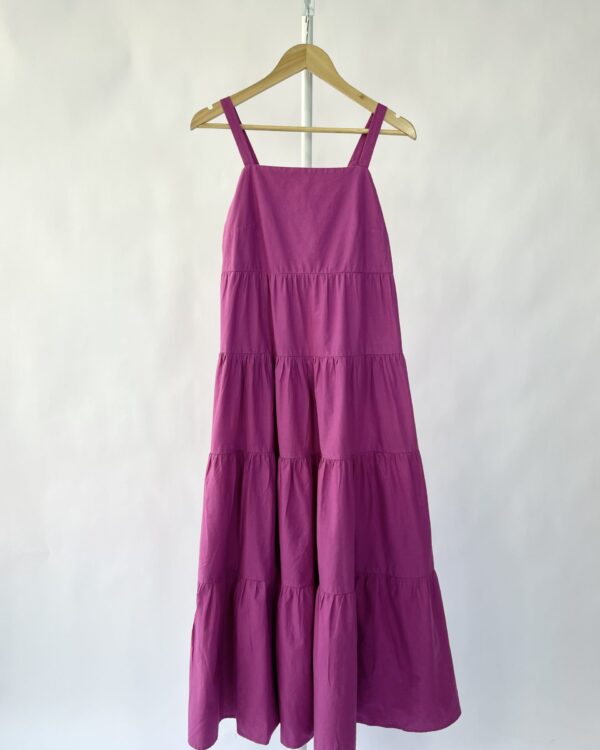 Vestido midi roxo FARM - M - VENDIDO SISTEMA OTO