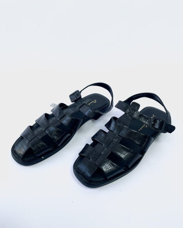 Sandalia preta PAULA TORRES - 37