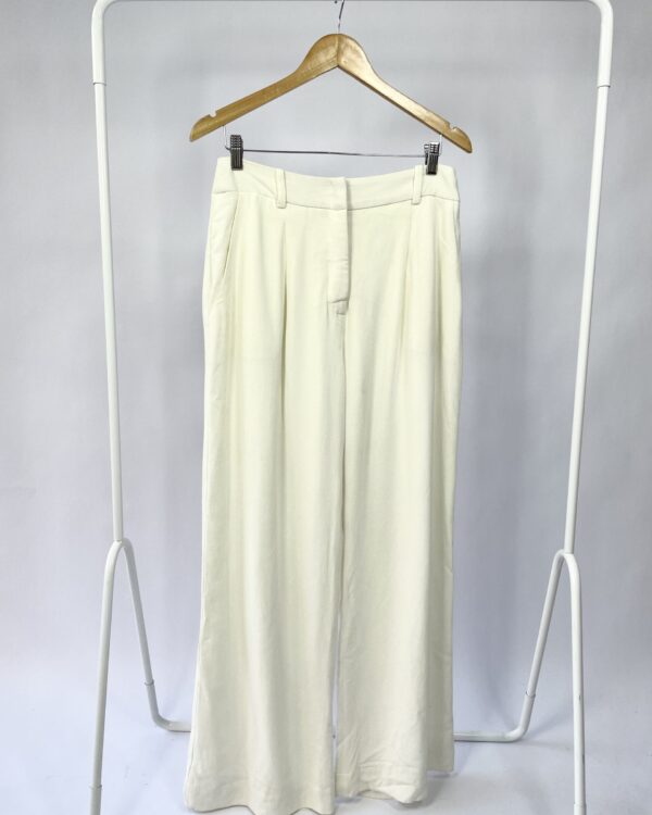 Calça pantalona off white ELIZA CONDE - G - VENDIDO SISTEMA OTO