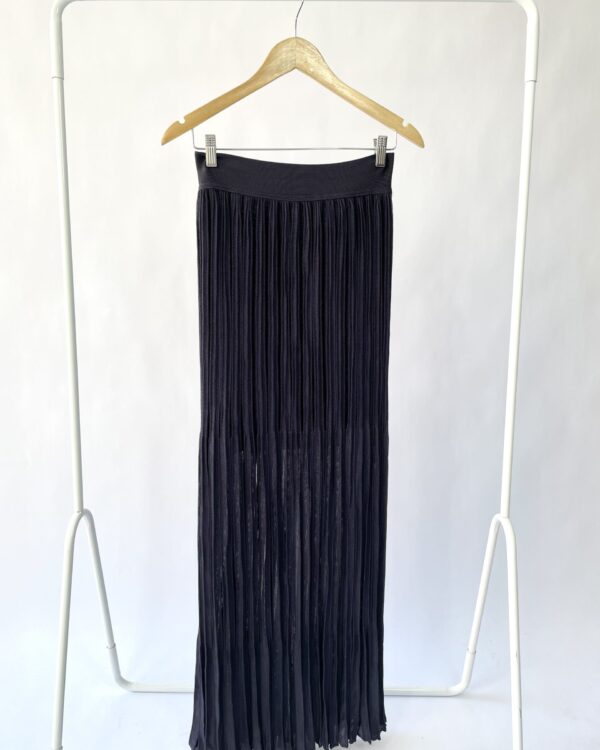 Saia longa plissada azul marinho ANIMALE - G - VENDIDO SISTEMA OTO