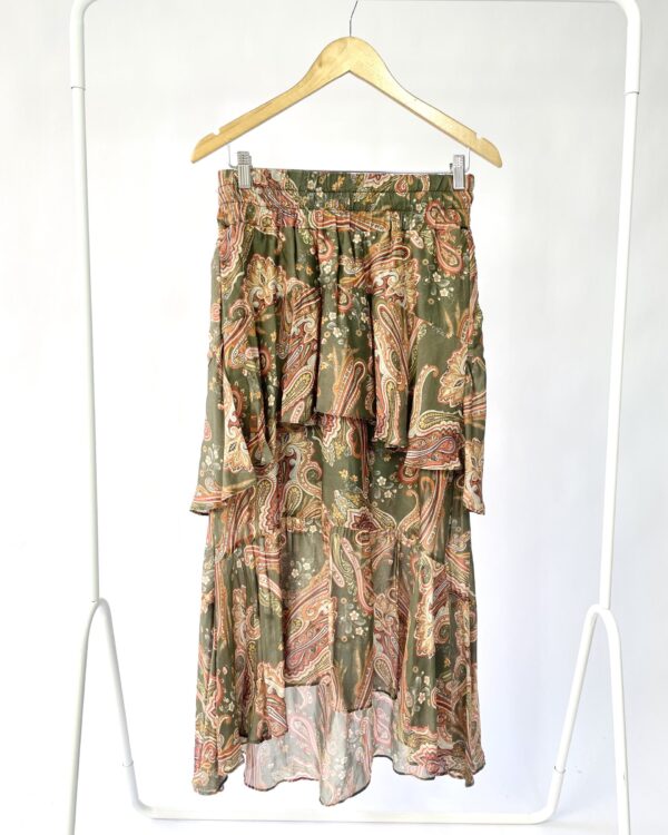 Saia verde musgo paesley MIXED - 38 - VENDIDO SISTEMA OTTO