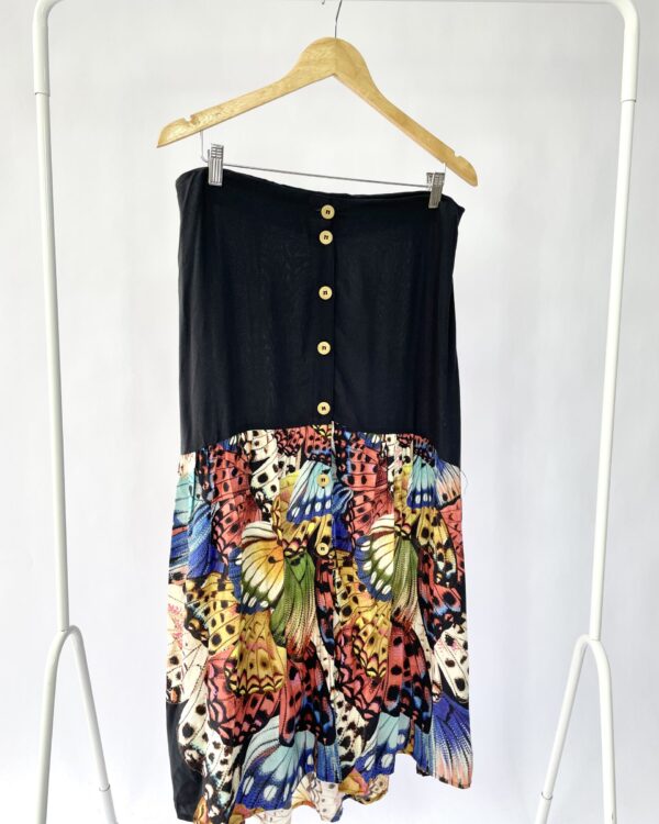 Saia azul marinho e flores FARM - G - VENDIDO SISTEMA OTO