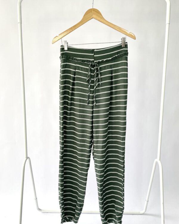 Calça verde listrada branca MARIA FILÓ - P - VENDIDO SISTEMA OTO