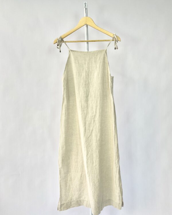 Vestido areia linho OSKLEN - M - VENDIDO SISTEMA OTO