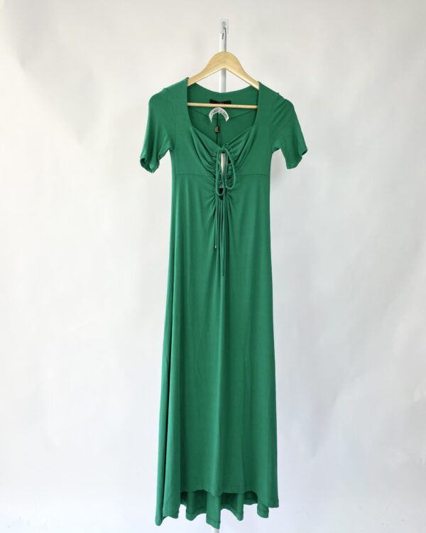 Vestido longo malha verde ANIMALE - P *NUNCA USADO* - vendido sistema oto