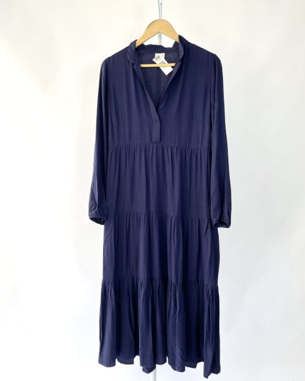 Vestido longo manga comprida N. AB - P - VENDA SISTEMA OTO