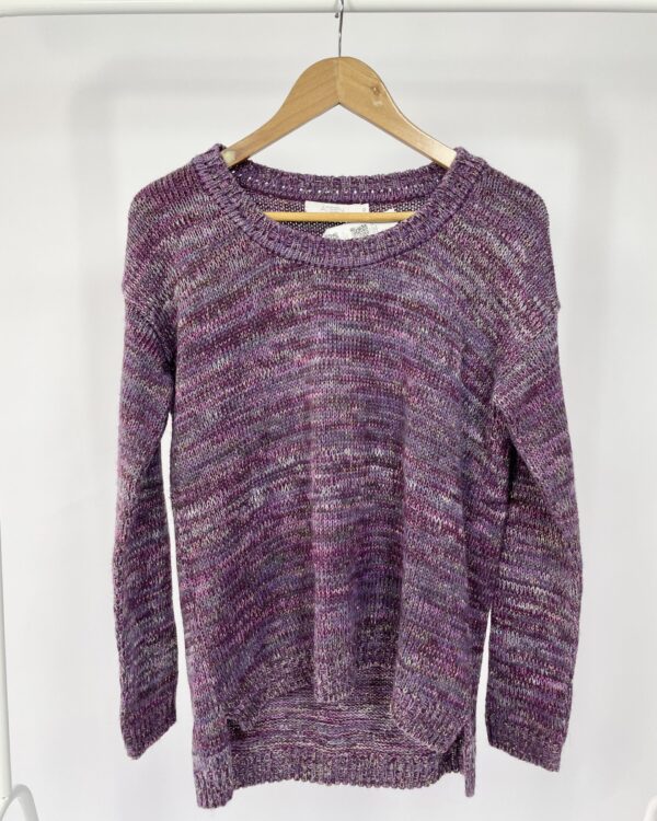 Cardigan roxo com lurex ATEEN - M - VENDIDO SISTEMA OTO
