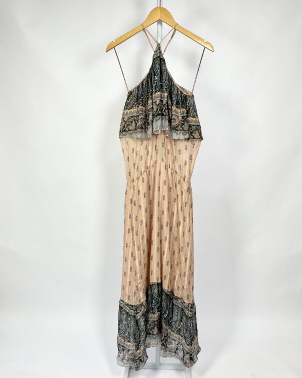 Vestido rosa com estampa seda ATEEN - 40 - VENDIDO SISTEMA OTTO