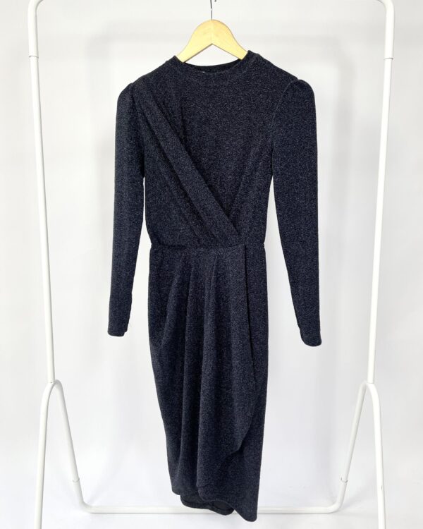 Vestido midi azul lurex ANIMALE - P *NUNCA USADO* - VENDIDO SISTEMA OTO