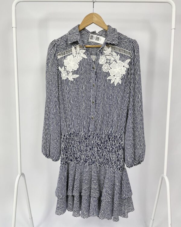 Vestido azul e branco listrado AGILITÁ -  40 - VENDIDO SISTEMA OTO