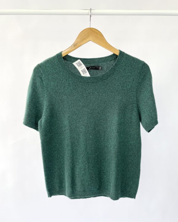 Blusa verde com lurex tricot ANIMALE - M - vendido sistema oto
