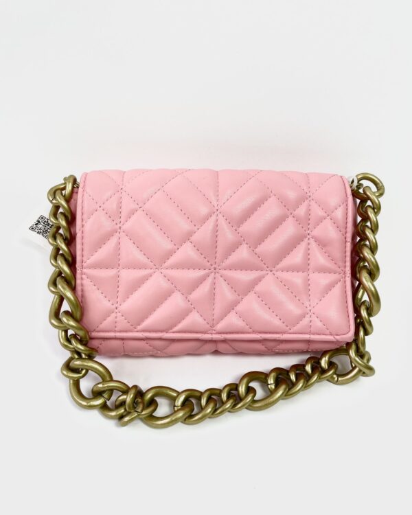 Bolsa rosa pequena alça corrente ZARA vendido sistema Otto