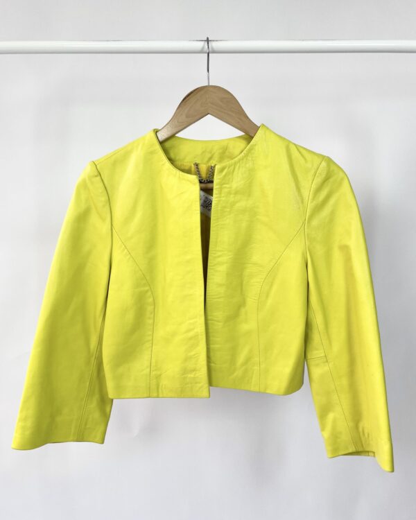 Casaco de couro amarelo SANDRO FERRONE - 42 - VENDIDO SISTEMA OTTO