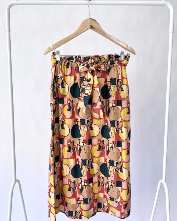 Saia midi com mix de estampas ABRAND - 38 - VENDIDO SISTEMA OTO