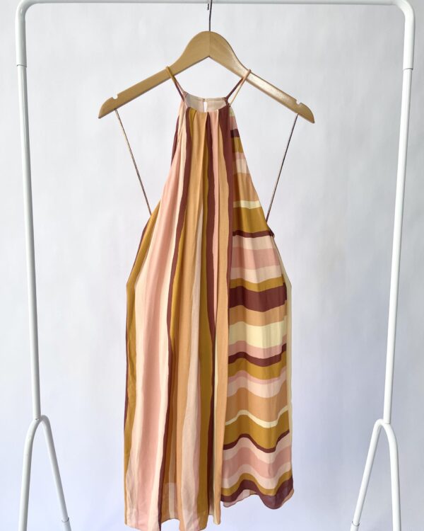 Vestido midi listrado ANIMALE - 38 *nunca usado*