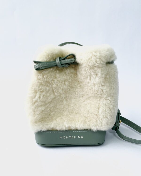 Bolsa couro com lã MONTEFINA - VENDIDO SISTEMA OTO