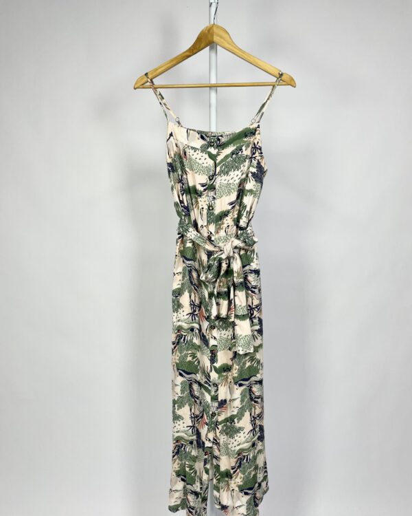 Vestido longo com estampas verdes MARIA FILO - M - VENDIDO SISTEMA OTO