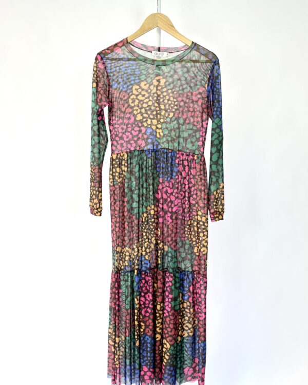 Vestido preto estamp transparente AURA - G - VENDIDO SISTEMA OTTO