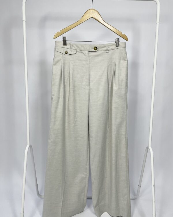 Calça pantalona alfaiataria cinza NV - 40 VENDIDO SISTEMA OTTO