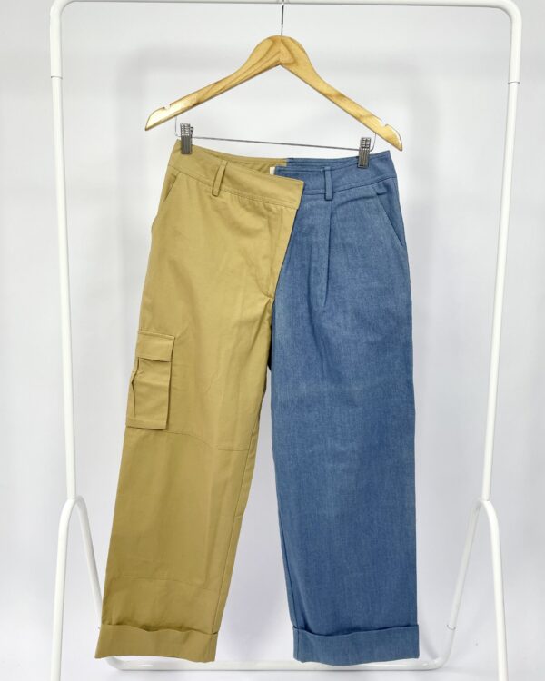 Calça jeans/marrom CHOOSY - G *nunca usado* - VENDIDO SISTEMA OTO