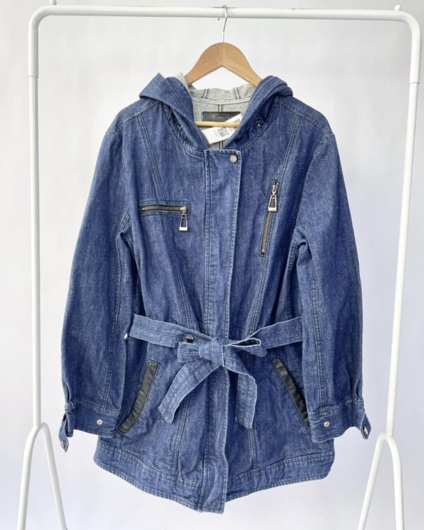 Parka jeans com capuz ANIMALE  - G - VENDIDO SISTEMA OTO