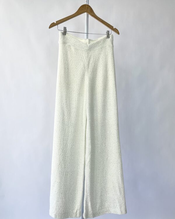 Calça branca com paetê I DRESS - G - VENDIDO SISTEMA OTO