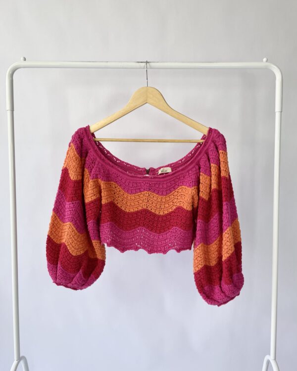 Cropped de tricot tons quentes NV - P VENDIDO SISTEMA OTO