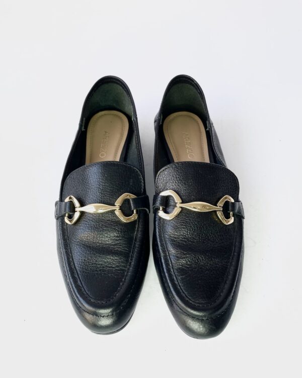 Sapato preto com detalhe AREZZO - 33 - VENDIDO SISTEMA OTO