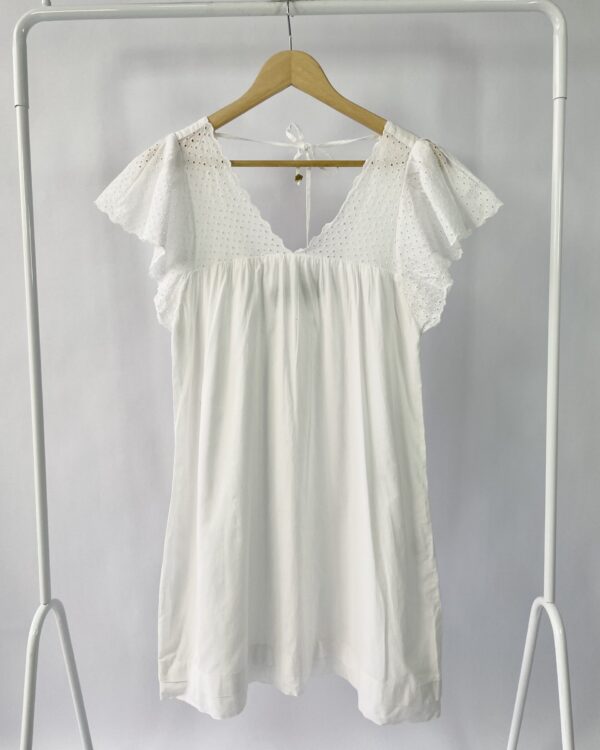 Vestido branco curto algodão MARIA FILÓ - M - VENDIDO SISTEMA OTO